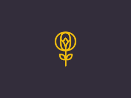 O Flower Flower Logo Plant Logos Minimal Logo Design