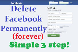 How To Delete Facebook Account Forever Delete Facebook Forever Sign First Names