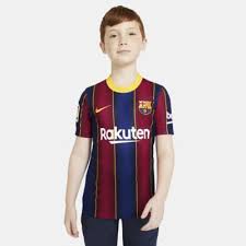 Fc barcelona jersey 2020/2021 lionel messi #10 uefa champions league medium. Fc Barcelona 2020 21 Stadium Home Big Kids Soccer Jersey Nike Com