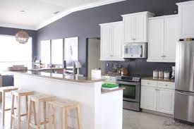 You need to get all of the grime and grease from cooking off of your cabinets. How I Transformed My Kitchen With Paint Grey Painted Kitchen Paint For Kitchen Walls Painting Kitchen Cabinets