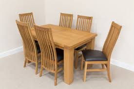 Dining chairs, set of 6 kitchen & dining room chairs : Cheap Oak Dining Set 6 Seater Oak Dining Set