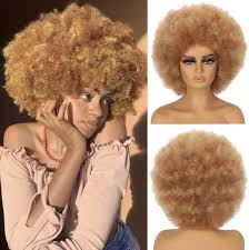 70s Afro Wigs for Black Women Afro Curly Wigs for Black Women Large Bouncy  and Soft Natural Looking Full Wigs for Daily Party Cosplay Costume (Mix ...