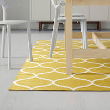 Stockholm Stokgolm Kilim Plaske Pletinnya Ruchna Robota Sitchastij Ornament Zhovtij Ikea Teppich Flach Gewebt Teppich Skandinavisch Teppich Kinderzimmer