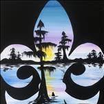 Swampy Sunrise Fleur de Lis
