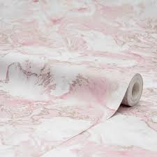 liquid marble wallpaper pink gold