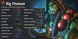 This is the muzzy rank 1 legend oct midrange shaman deck he used for most of the climb, in particular the end part of the climb. Wild Legend Big Shaman Ashes Of Outland Hearthstone Decks Out Of Cards