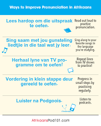 There are a few rules that need to be followed to make it a. The Only Afrikaans Pronunciation Guide You Ll Ever Need