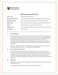 Free 11 Security Policy Examples In Pdf Examples
