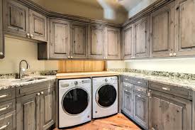 Gray stained kitchen cabinets option for the pass through into. Feature Project Grand European Country Estate Home Level Line Cabinets