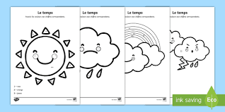 Par le temps avec les agences. Coloriage Magique Le Temps Teacher Made