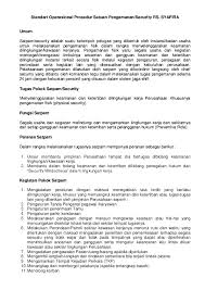Contoh sertifikat selalu berada diperingkat pertama dalam laman pencarian. Sop Satpam Kantor Pdf Ilmusosial Id