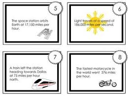Speed Velocity And Acceleration Task Cards Task Cards Acceleration Velocity
