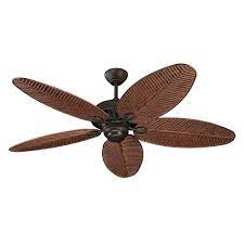 Outdoor ceiling fans have different requirements than their indoor counterparts. Monte Carlo Fans Cruise 52 Inch Indoor Outdoor Roman Bronze Ceiling Fan With American Waln The Home Depot Canada
