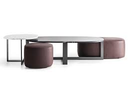Coffee tables are arguably the unsung heroes of the living room. Upholstered Leather Pouf Domino Next Pouf By Molteni C Ottoman Coffee Table Table Lamp Design Elegant Furniture
