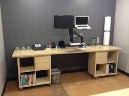 Kallax Workstation Extraordinaire Ikea Hackers Kallax Ikea Kallax Desk Ikea Hackers