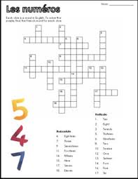 The word puzzles in word life can be played in english, spanish, french, german, italian, brazilian portuguese, and. French Numbers Crossword Worksheets Teaching Resources Tpt