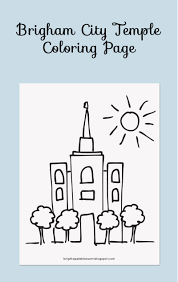 You can print or color them online at getdrawings.com for absolutely free. Brigham City Temple Coloring Page Bright Apple Blossom