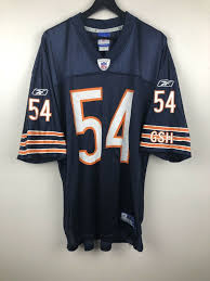 Nfl Reebok Chicago Bears Brian Urlacher Jersey Size L Ebay Nfl Chicago Bears Vintage Clothes 90s