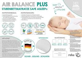 Babymatratze nach maß kaltschaum hr80. Stubenbettmatratze Safe Asleep Air Balance Plus 45 X 90 X 5 5 Cm Roba