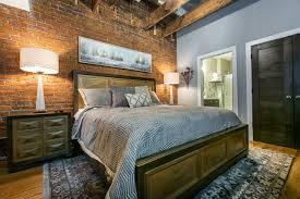 For more modern look you can choose sleek brick panels that are used to cover houses outside. 75 Beautiful Brick Wall Bedroom Pictures Ideas July 2021 Houzz