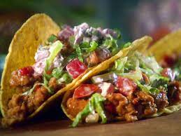 Ground Chicken Tacos With Creamy Salsa Recipe Food Network Recipes Ground Chicken Tacos Ground Chicken