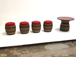 Employing natural elements that elevate the design of the room, these contemporary bar stools provide all the comfort you are looking for. Whiskey Barrel Furniture 12 For Sale On 1stdibs