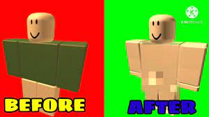 How To Make Your Avatar NAKED in ROBLOX - YouTube
