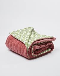 Arianna belle is a favorite source for luxury bespoke decorative cushion covers. Printed Quilted Pink Velvet Double Bedspread Oliver Bonas