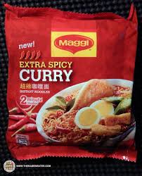 1432 Maggi Extra Spicy Curry Instant Noodles Maggi Spicy Food