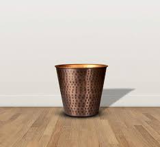 Trash container the rubbermaid roughneck 32 gal. Monarch Abode Hand Hammered Metal Trash Can Trash Can Kitchen Small Tr