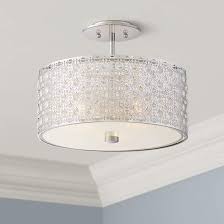 Save on chrome polished contemporary and modern chandeliers free shipping at bellacor! Platinum Verity 15 Wide Modern Chrome Ceiling Light 18d12 Lamps Plus Ceiling Lights Bathroom Ceiling Light Office Lighting Ceiling