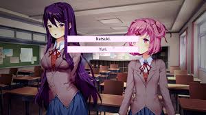 •distinction between monika and yuri's nose. Yuri And Natsuki Fight Ii Ddlc Voice Over Youtube