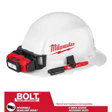 Milwaukee Bolt White Type 1 Class E Full Brim Hard Hat 48 73 1030 The Home Depot