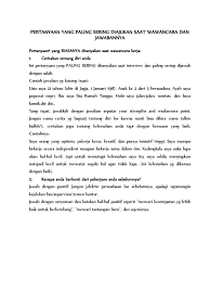 Melakukan wawancara kerja adalah salah satu tahap yang harus dilalui oleh setiap calon karyawan sebelum mendapatkan pekerjaan. Pertanyaan Yang Paling Sering Diajukan Saat Wawancara Dan Jawabannya