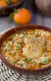 Berkoukes Au Poulet Recette Cuisine Orientale Plat Cuisine Et Boissons
