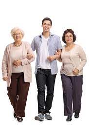 Femaleagent smoking hot new female agent seduces stud. Young With Two Mature Women Walking Towards The Camera Stock Image Image Of Assisting People 93539975