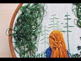 From the slight waves to the extra curly hair make yourself an embroidered portrait. How To Embroider Hair Video Tutorials 3 Ways To Stitch Hair Pumora All About Hand Embroidery Embroidery Tutorials Embroidery For Beginners Hand Embroidery