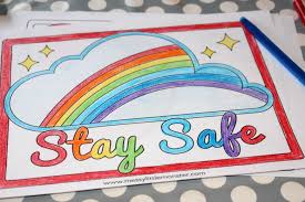 Rainbow coloring page from natural phenomena category. Rainbow Coloring Pages Hang Rainbows In Windows To Spread Hope And Positivity Messy Little Monster