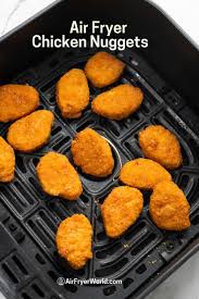 The air fryer cooked nuggets will cook the nuggets to perfection. Rwh5rvs1gzbq6m