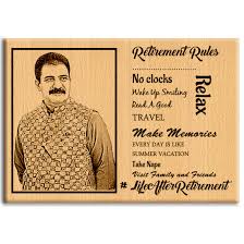 This list includes retirement gifts for women, retirement gifts for men, funny gifts and more. Incredible Gifts Personalized Photo Plaque Best Retirement Gift For Father Mother Boss 7x5 Inches Wood Buy Online In Haiti At Haiti Desertcart Com Productid 169716782