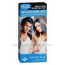 However, it's a lot of work to maintain. Splat Electric Blue Washables Hair Color Beauty Stop Online
