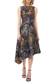 Kay Unger Carmella Dijon Asymmetrical Cocktail Dress In 2020 Cocktail Dresses Online Dresses Women S Evening Dresses
