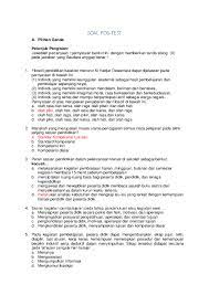 Thanks for reading soal pilihan ganda kelas 5 tema 1 subtema 2 selamat datang di dunia pendidikan, pada kesempatan ini kami berbagi materi seni budaya kelas 8 soal latihan unbk/unkp bahasa indonesia tentang teks prosedur tingkat mts/smp tp. Doc Soal Post Test Sikka Smp 2 Academia Edu