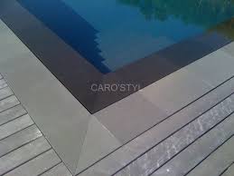 Piscine Miroir En Carrelage Noir Et Margelles Et Plage De Piscine En Pierre Volcanique Noire Magasin De Carrelage Pierre Naturelle Salle De Bain Var La Seyne Sur Mer Caro Styl