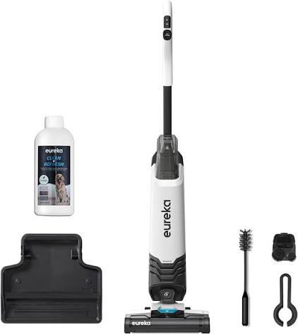Amazon.com - Eureka All in One Wet Dry Vacuum Cleaner and Mop for  Multi-Surface Lightweight Self-Cleaning System, for Hard Floors and Area  Rugs, 2-in-1, Corded | Corded 450W Wet and Dry Vacuum-Mop,