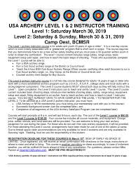 Archery Level 2 Course