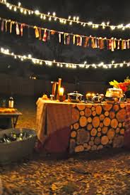Outdoor Fireside Party Tablescape Love This For A Fall Bonfire Bonfire Party Bonfire Party Decorations Fall Birthday Parties
