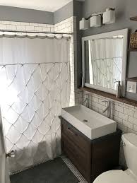 Trough Sink With Double Faucets And Ikea Vanity Bathroom Design Small Bathroom Bathroom Interior Design