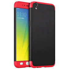 Oppo A37 360 Back Cover In Black & Red ...
