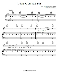 Give A Little Bit Sheet Music Supertramp Sheet Music Piano Sheet Music Piano Sheet